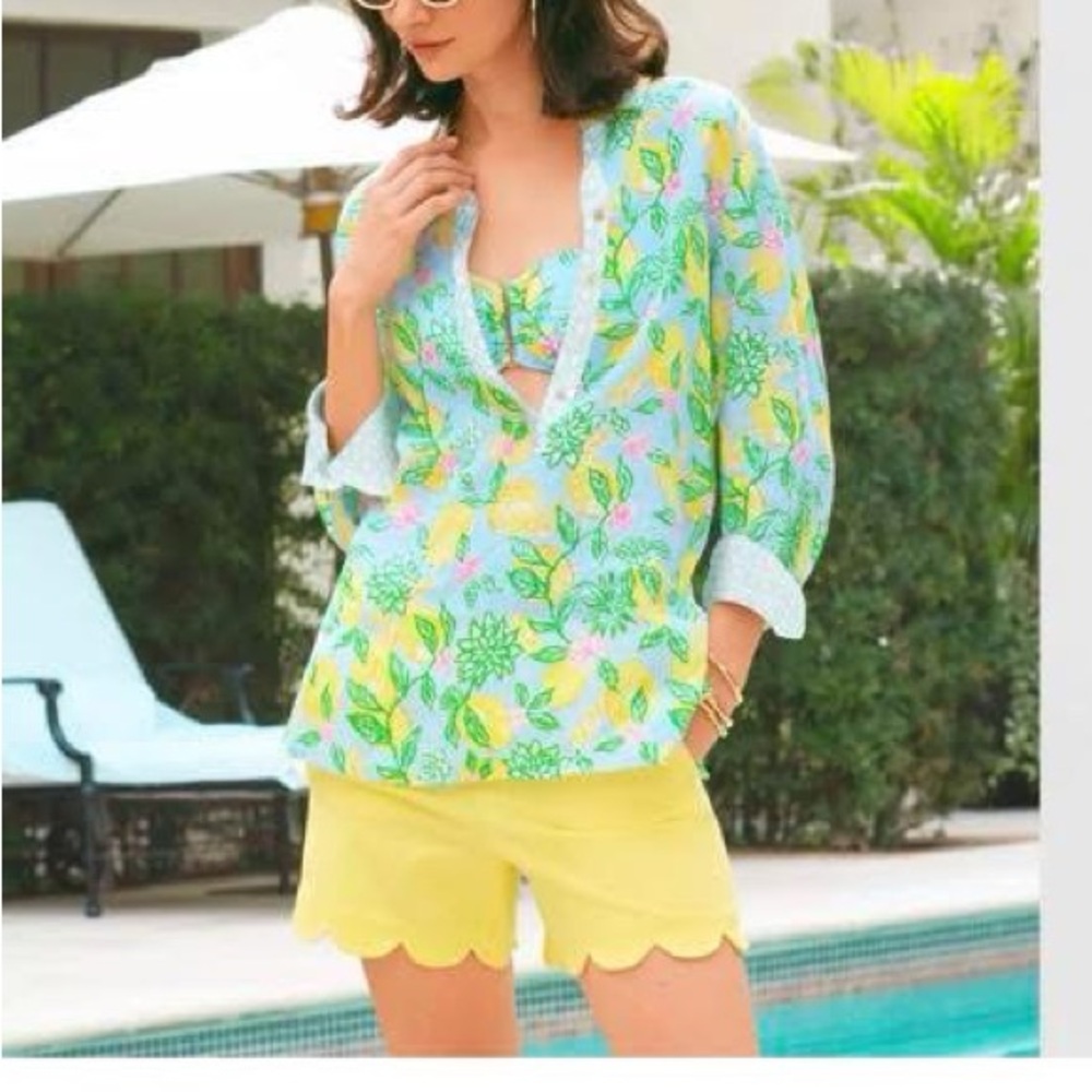 Lilly Pulitzer Riverlyn Pierced Print Tunic